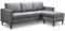 Julian Bowen Marant Ecksofa, Grau