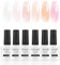 Vnicesli UV Nagellack Milchig Weiß Nude Rosa Set, 6 Farben Gel Nagellack French Soak-Off UV/LED Gel Nail Polish Transparent Natur Shellac UV Lacke Für Nägelstudio DIY Home 10ml