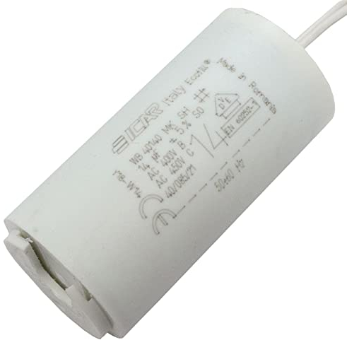 Condensateur du moteur 14µF 450V 35x71mm Fil 8cm ICAR 14uF