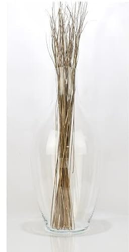 EMH Vase en verre moderne fait main 60 cm