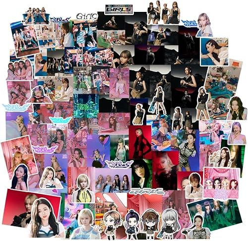 100 Stück ASPA Girls Sticker Sticker ASPA Illusion 2022 Lomo Karten Mini Poster ASPA für Fans Laptop (B)