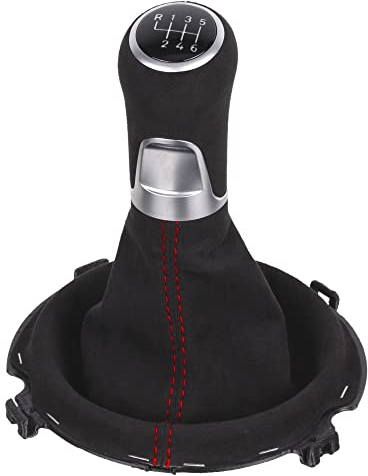 Schaltknauf Schaltsack Leder für Audi TT Typ 8S (Alcantara, LED weiß)