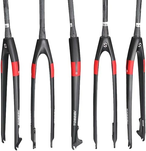 Fourche Avant de vélo de Montagne Ultra légère, Fourche de vélo de Route Carbone VTT Fourche Rigide Conique Droite Frein à Disque 26/27.5/29er fourches rigides de vélo B,29 inch