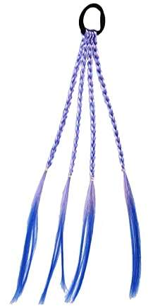 Accesorios para festivales peluca fiesta colorida peluca trenzas cola de caballo trenzas de moda trenzas de colores degradados pelo cuerda trenzas peluca festival gadget Oktoberfest decoración (D,