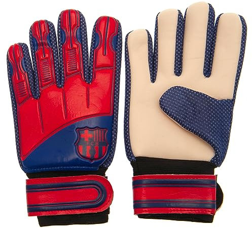 Hy-Pro offiziell lizenzierte FC Barcelona Torwarthandschuhe – Junior, Delta-Design, für Torhüter, mit starkem Handflächen-Grip für hohe Leistung, für Jungen und Mädchen