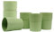 BioFactur Kinderbecher 6 er Set | 265 ml BPA-frei trinkbecher | Plastikbecher | Wiederverwendbares und Mikrowellen & Spülmaschinenfest picknick becher set | Made in Germany (Grün, 6 er)