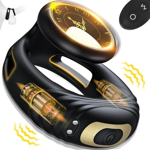 Sex Spielzeug Für Die Paare Penisring, Sex Spielzeug Für Die Männer Dual Penis Ring Vibrator mit Fernbedienung, Penisringe Langwährende Erektion Cockring