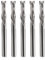 EU_HOZLY Spiralfräser Up&Down Compression Bit 4 mm Schnittdurchmesser, 4 mm Schaft, 17 mm Schnittlänge CNC-Schaftfräser für Holzschnitzerei, Gravur, 5St