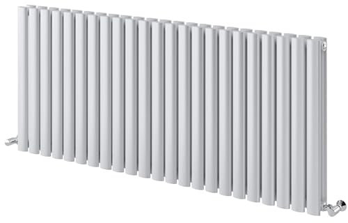 Go Bathrooms Oval Panel Radiator Horizontal White Modern Under Window Rad | 600x1360mm