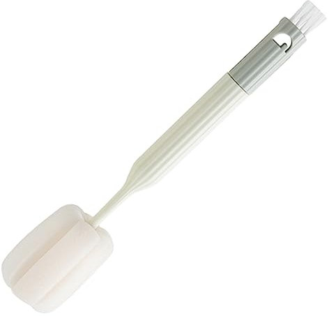 ifundom Cleaning Brush Reusable Bottle Brush Bottle Supply Multi-function Cup Brush Tiny Bottle Cup Brush Cup Cleaner Ergonomic Cup Brush White 4 in 1 Nylon Material Long Bottle