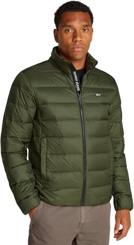 Tommy Jeans Men’s Water Repellent Down Jacket, Green (Fatigue Green), XL