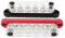 Bolzen-Stromverteilungsblockklemme 6 X 5/16 Zoll M8 150 A Batterie-Sammelschiene für Fahrzeug-Solarsysteme 12 V–48 V, Rot und Schwarz, 2 Stück für den Einsatz auf See