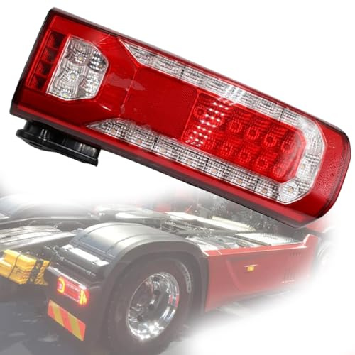 TXBZQKJ LKW Rücklicht Heckleuchte für Actros MP4 MP5 24V Auto Linke/Rechte Rückleuchten Rücklichter Hinten Ersatz, Mit Kennzeichenlicht-Summer,Right-Ⅲ