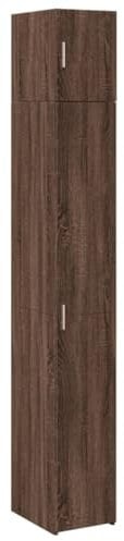 vidaXL Hochschrank Schmal Eichen-Optik 30x42,5x225 cm Holzwerkstoff, Hochschrank schmal, Schrank hoch, Seitenschränke, Schrank schmal, Seitenschrank