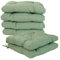 Viste tu hogar Pack 6 Cojines para Silla, 45x45x5 CM, Efecto Tridimensional, Relleno de 100% Poliéster, Ideal para Comedor, Terraza, Sala y Restaurante, Color Verde Aguacate, Fabricado en España