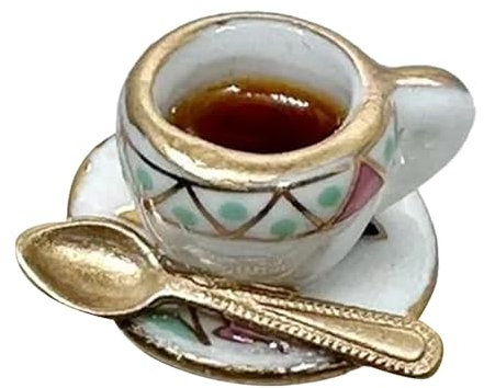 Hinge Heads Decorative Topper | Vintage Teacup and Teaspoon Door Topper - Cabinets Cup Art Door Topper Decoration, Creative Hinge Head Home Decor for Indoor Outdoor