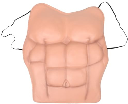 Holibanna Costume Musculaire Réaliste Pour Hommes Faux Pectoraux Et Abdominaux Pour Halloween Et Cosplay Accessoire Authentique Pour Déguisements