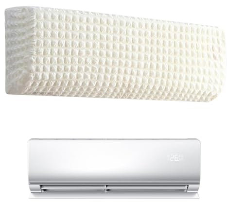 Cubierta de aire acondicionado interior,Cubierta antipolvo de aire acondicionado para unidades de pared - Funda protectora de aire acondicionado retráctil lavable - Cubierta protectora elegante con di