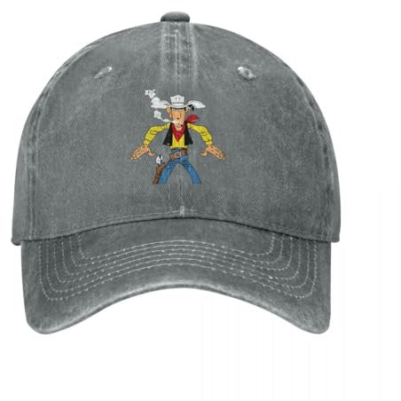 Bist du bereit, Lucky Luke, Unisex-Baseballkappe, Cartoon Daltons, Anime, Distressed-Denim-Mützen, unstrukturierte weiche Snapback-Kappe für den Außenbereich