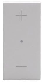 BTICINO Dimmer MatixGO JW4418, Dimmer, Interruttore per Regolare l'Intensità Luminosa, Compatibile con LED Dimmerabili, Alogeni, Fluocompatti, Controllo Luci, Risparmio Energetico, 1 Modulo, Bianco