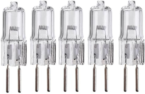 JZLBBC 5PCS Light Bulb GY6.35 24V 50W Halogen Lamp G6.35 20W 35W 75W 100W 150W 250W 24V/Q35/GY6.35/CL 2 Prong Capsule Bulb Warm White 250W