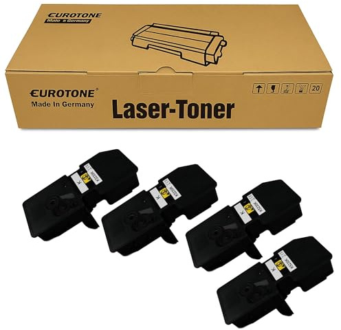 Eurotone 4X Toner kompatibel mit Kyocera Ecosys M 5526 wie TK-5240K TK5240K TK5240 TK-5240 Black