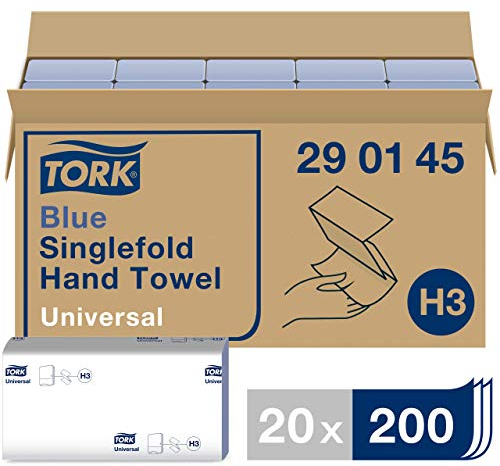 Tork Zickzack-Handtücher Blau H3, Advanced-Qualität, geprägt, 15 × 250 Tücher, 290186