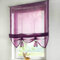 HongYa Uni Raffrollo Tunnelzug Raffgardine Transparenter Voile Bändchenrollo Küche Gardine H/B 155/140 cm Violett