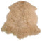 Naturasan Tibet-Lammfell Schaffell, lockige Spitzenqualität, seidig weiches Tibetlamm Dekofell, Teppich, Vorleger (Beige)