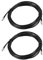 sourcing map 2 Stück HF Koaxial Verlängerungskabel TS9 Stecker auf TS9 Buchse RG174 Überbrückungskabel 10 ft
