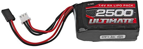Ultimate Batería RC LiPo 7.4V 2S 2500mAh Receptor JR Conector Hump …