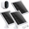 UYODM Solarmodul-Ladegerät, nur kompatibel mit Arlo Essential Spotlight/XL Spotlight, 5 m Outdoor-Strom-Ladekabel, Micro-USB, IP66 wetterfester Rahmen aus Aluminiumlegierung, verstellbar, Silber, 3