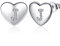 Jrêveinfini Buchstaben Ohrringe Silber 925 Stecker Damen Mädchen Kinder Teenager Frauen Klein, Herz Ohrringe Ohrstecker Hypoallergen Nickelfreie, Geschenke für Frauen Mädchen Mama