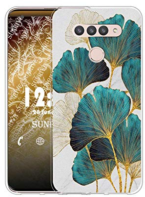 Sunrive Kompatibel mit LG G8s ThinQ Hülle Silikon, Transparent Handyhülle Schutzhülle Etui Case (Q Blatt)+Gratis Universal Eingabestift MEHRWEG