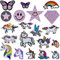 MUSEDAY 20Pcs Mixed Iron-On Unicorn Patches Colorful DIY Iron On Animal Patches for Kids Clothing Embroidered Patches Applique Stickers for T-Shirt Jean Clothes Bag Jacket Backpack and Shoe