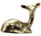 YGAKX Vintage Kupfer Liegende Sika Hirsch Figuren Miniaturen Für Hausgarten Dekoration Desktop Tee Haustier Messing Tier Statue Ornamente