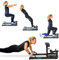 Squat Machine Fortius Multifunktionsgerät für Krafttraining, 84 x 48 x 73 cm – 2 austauschbare und verstellbare Rückenlehnen – maximale Belastung 120 kg