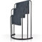 Handtuchständer freistehender Handtuchhalter mit 3 Stangen für Bad Handtuch Butler Schwarz