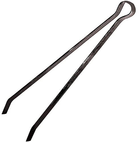 La zappa Pinza a molla per camino in ferro battuto, accessori per stufa e forno a legna (55 cm)