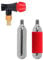 CO2 Inflator - Road and Mountain Bike Bikes Bicycle Presta and Schrader Valve Compatible Tire Pump Kit - 2 x 16gr CO2 Threaded Cartridges Included