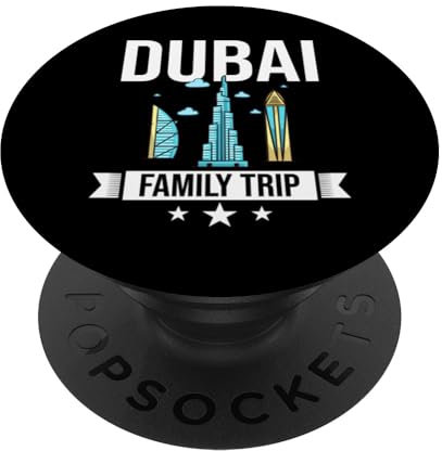 Dubai United Arabische Emirate Uae City Trip Skyline Karte Reise PopSockets mit austauschbarem PopGrip