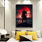 KAIDAARTLH Japanische Samurai Leinwand Bilder, Japanische Bushido Poster set, für Wohnzimmer Schlafzimmer Dekor, Rahmenlos(A,30x40cm)