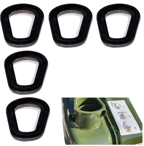 5 PCS Dichtungen Für Benzinkanister, Dichtung Kanister, Dichtung Kanister Gummiauflage, Gummiauflage Kanister Ersatzdichtungen für NATO 20 L Kanister Auslauf Benzinkanister