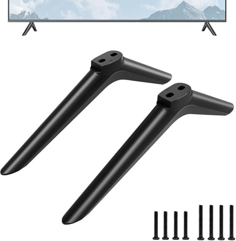 TV Stand Legs for Hisense TV Legs, for Hisense 40 43 TV 40H5590F 40H4F 40H3F9 40H4030F1 43H4F 43H4030F 43H4030F1 TV Stand with Screws Set, Easy to Install, Black