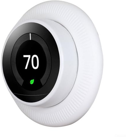 Boîtier de protection intelligent pour thermostat Nest Learning - Couvercle de plaque murale élégante (blanc)