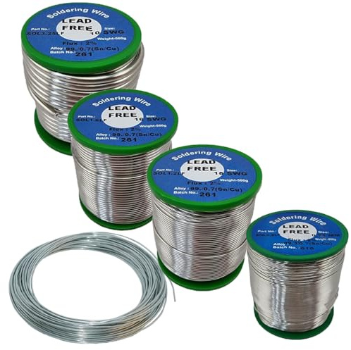 Solder Wire Lead Free 0.8mm,1.2mm,1.6mm,3.25mm Rosin Flux Core for Electrical Soldering Components Repair 1M 2M 3M 5M Length (3.25mm, 500g)