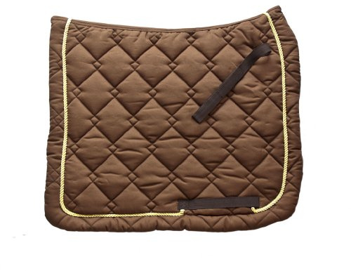 HKM Saddle pad-73812472.0646 Braun/Gold Vollblut