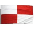 Digni® Drapeau supporteur 4 Damiers Rouge-Blanc 90 x 150 cm
