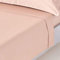 HOMESCAPES Luxus Bettlaken ohne Gummizug beige 275x275 cm, Satin Baumwoll-Betttuch, Haustuch ägyptische Baumwolle