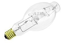 (6-Pack) Sylvania 64049 - MS320/PS/BU-HOR/ED28 320-Watt ED28 Mogul Screw (E39) 4300K Clear High Output Pulse Start Metal Halide Lamp